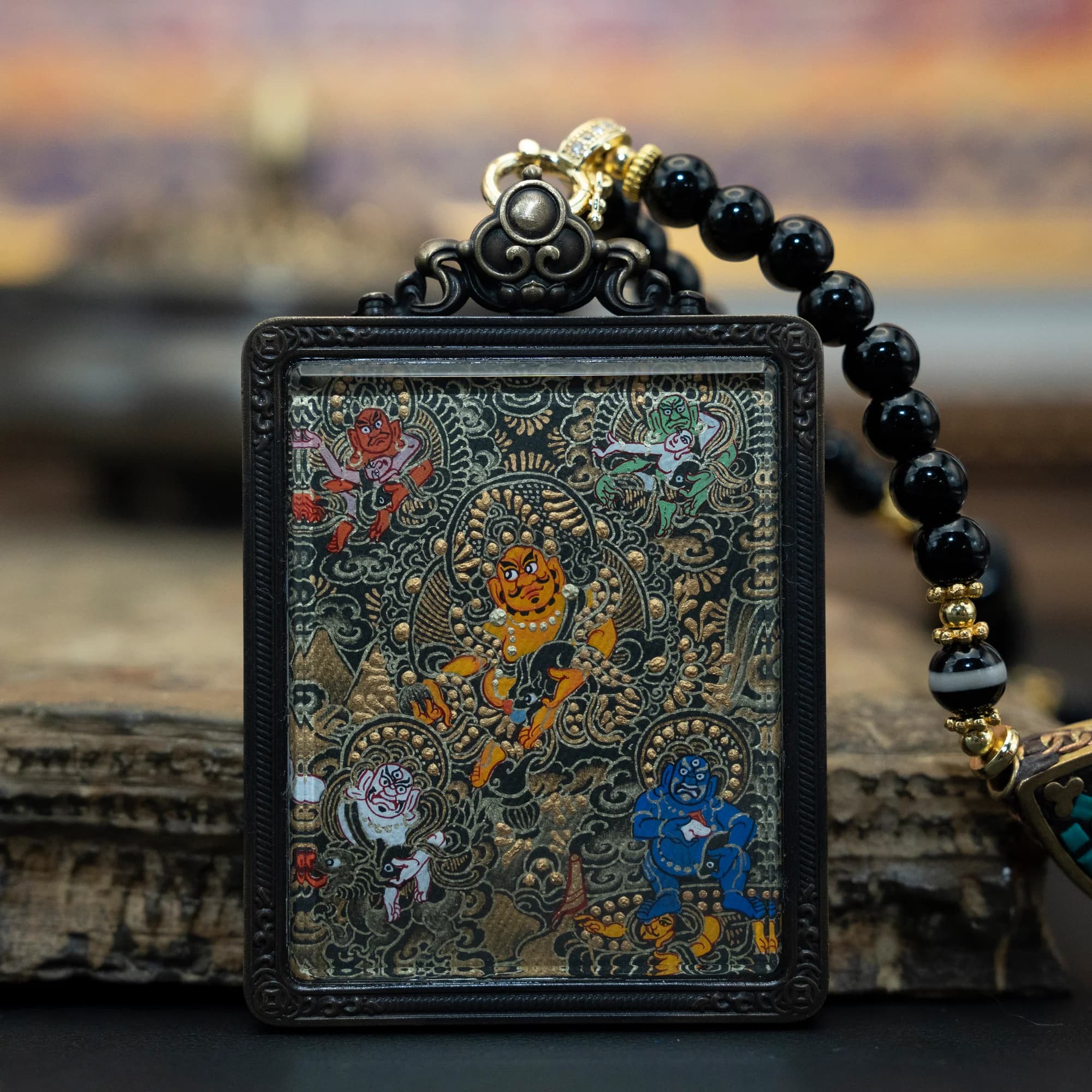 Ngũ Lộ Tài Thần — Hắc kim - toàn thân 40mmX50mm