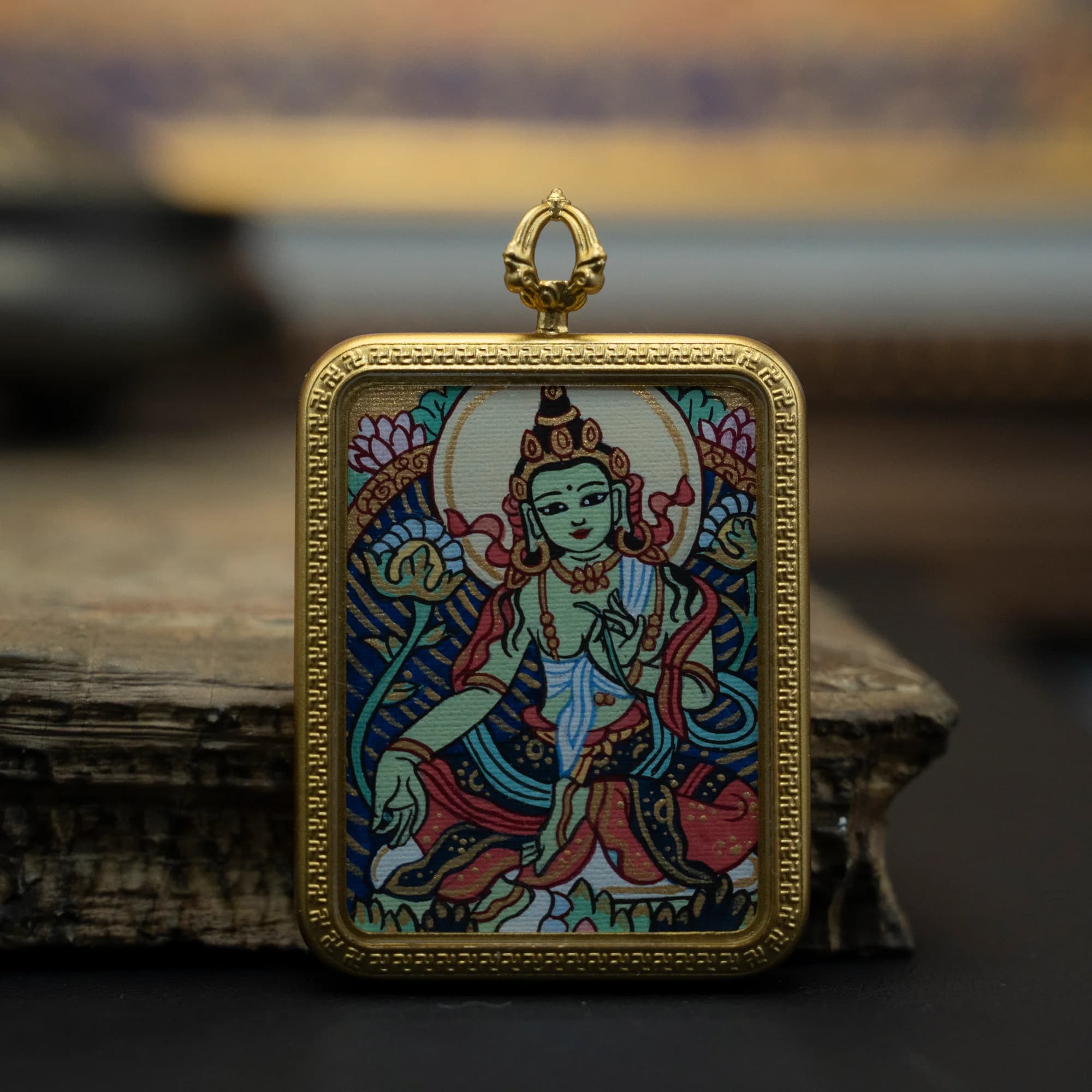 綠度母 全身造像 30mmX40mm — 1