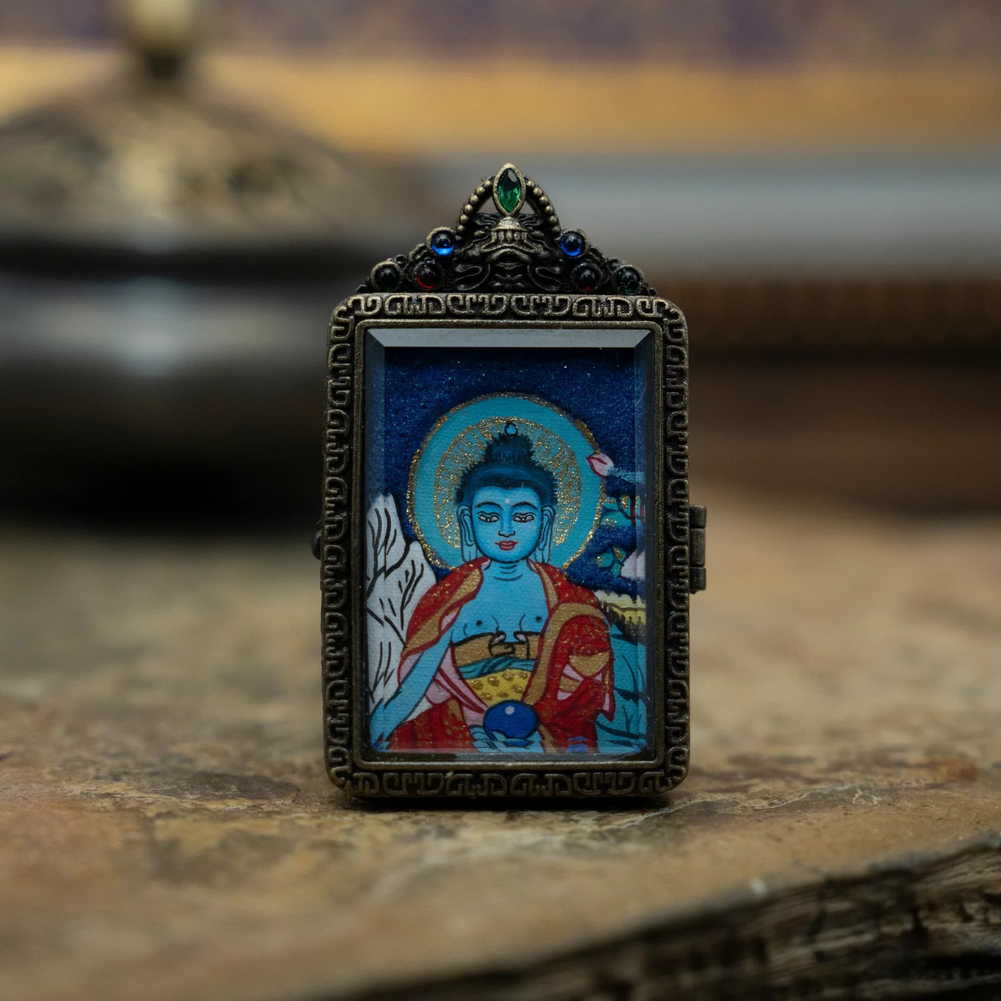 藥師佛 半身造像 20mmX30mm