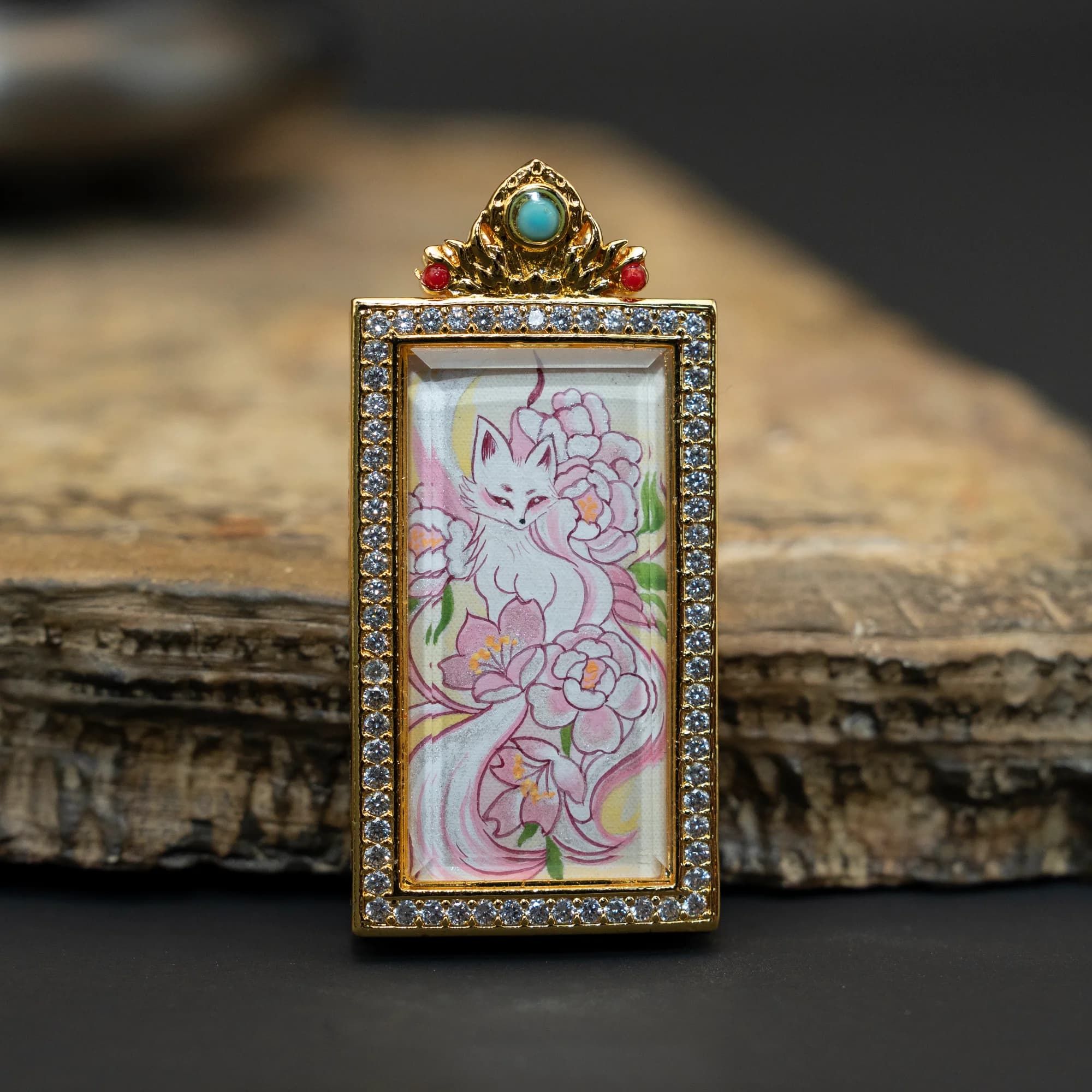 九尾狐仙 全身造像 20mmX40mm — 1