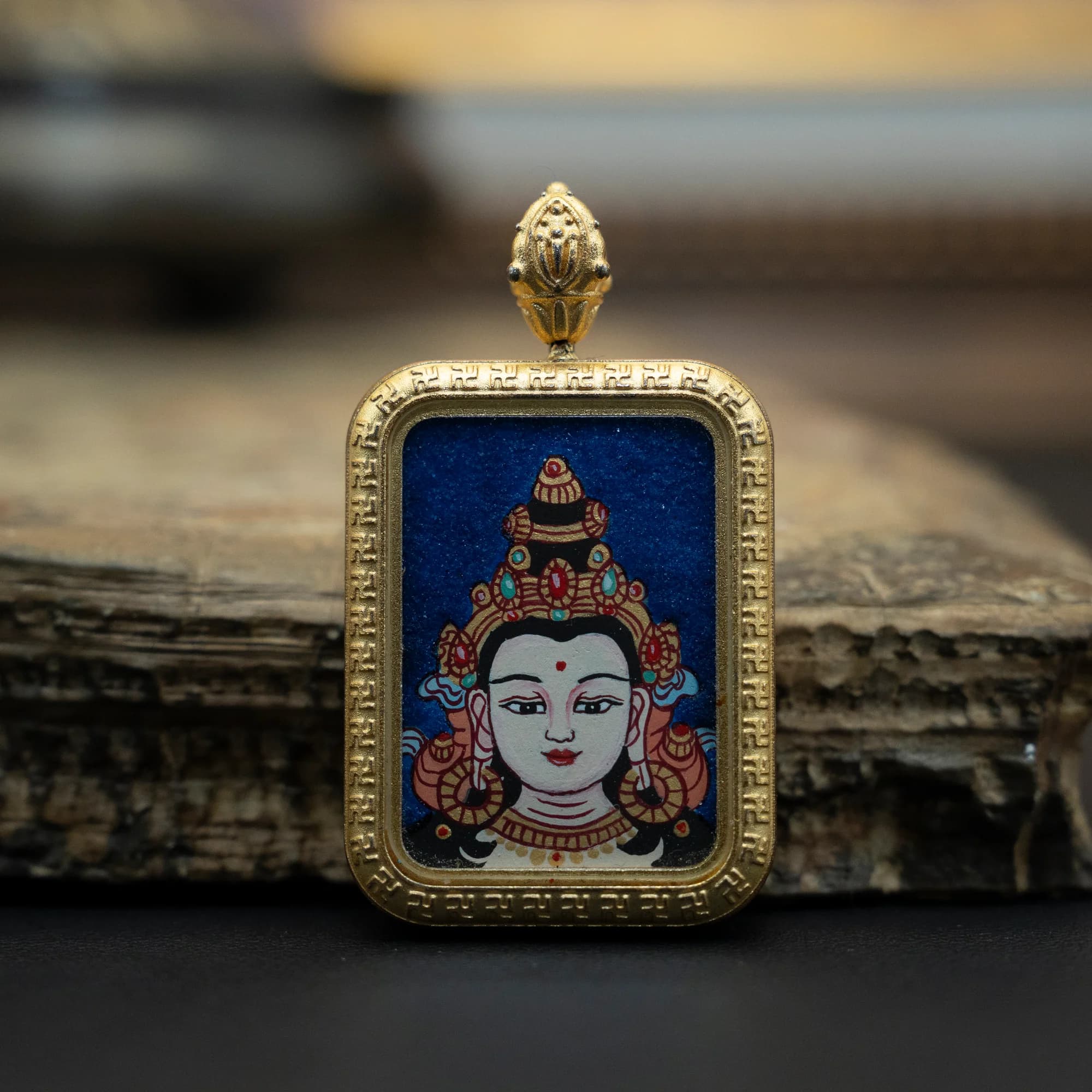 大勢至菩薩 面首造像 20mmX30mm