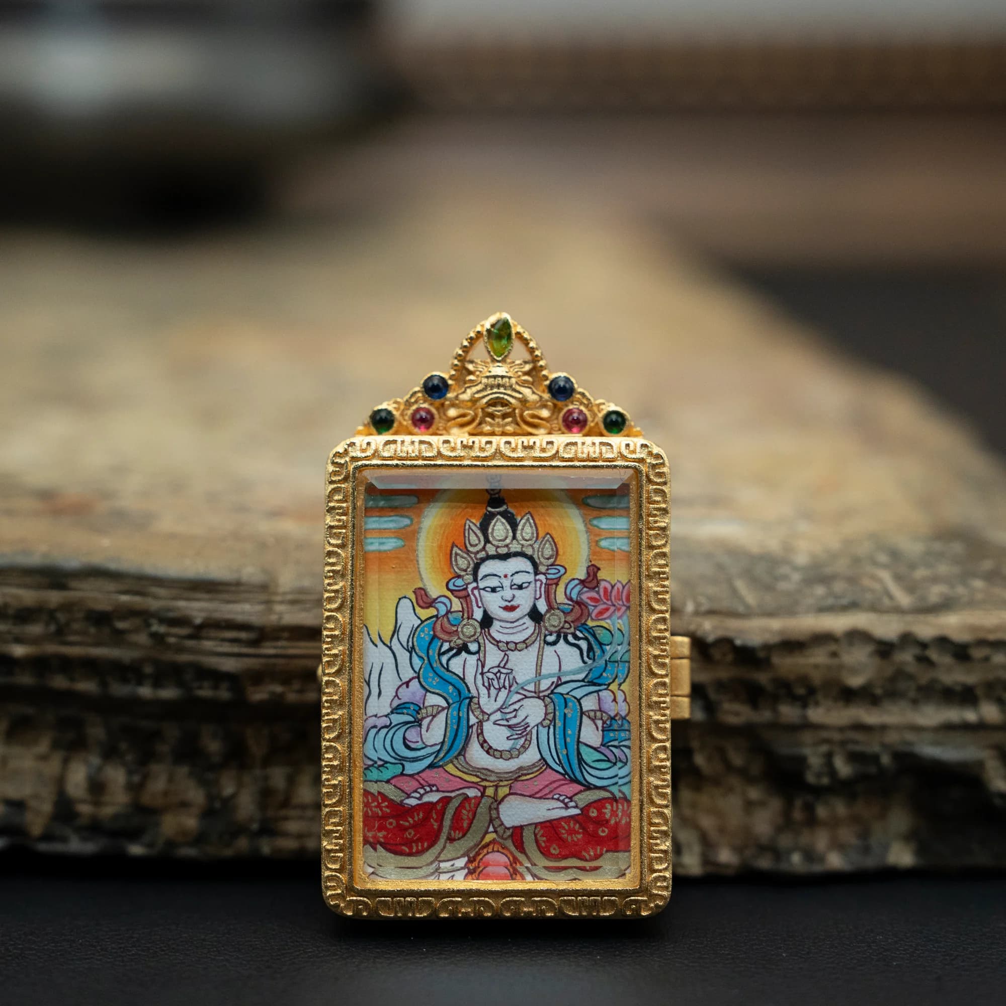 大勢至菩薩 全身造像 20mmX30mm